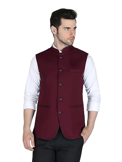 Nehru Jacket, Bandi Modi Koti for Men, Cotton Waistcoat for All Occasion: Diwali, Wedding, Ethnic, Office Party, Formal and casual Look