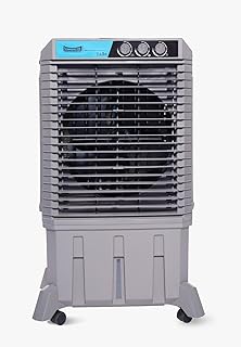 SUMMERCOOL Tiara 95L Desert Air Cooler with powerfull 16 inch motor | For Large Room | Inverter Compatible | 45Ft Air Throw | Double ball bearing Motor | Low Power Consumption | 1 yr Warranty (Grey)