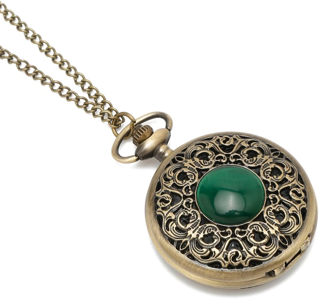 YouBella Pocket Watch Pendant with Chain for Husband Unique Memorable Gift Dual Purpose Stainless Steel Clock for Men (YBWATCH_0036)