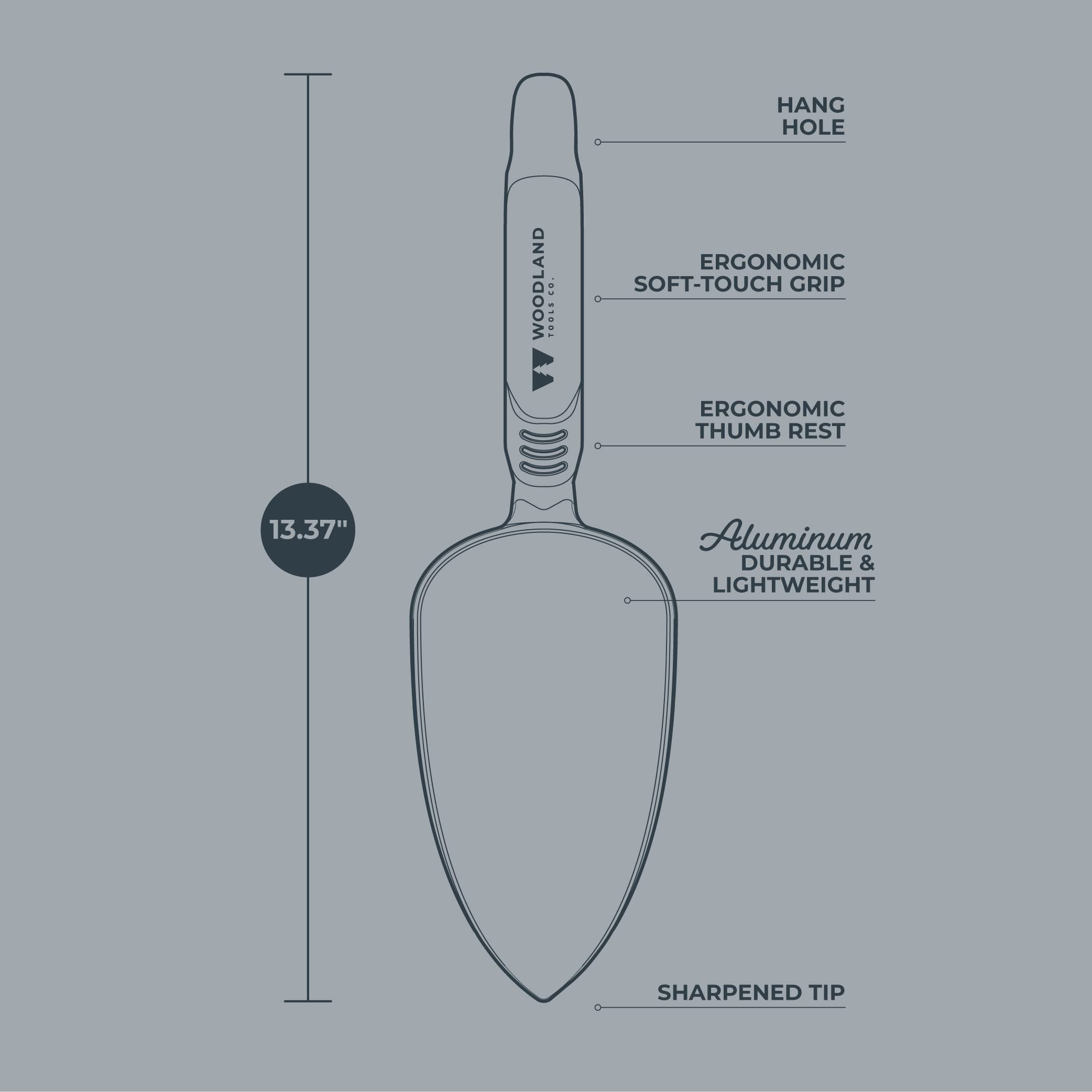 Woodland Tools Heavy Duty Garden Trowel U2013 Full