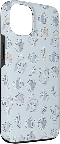 Miniatura 3 de Carcasa azul para iPhone 13 Disney Princess Cenicienta con estampado de acuarela