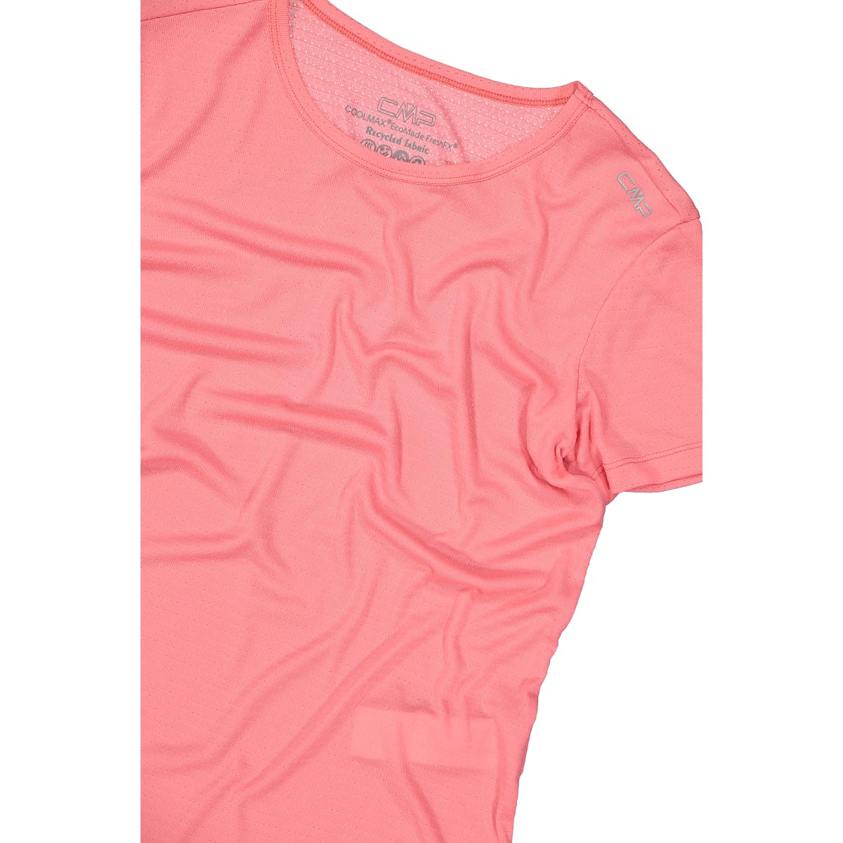 CMP T-Shirt Tecnica da Donna Ultraleggera in Tessuto Coolmax Ecomade, 36N5566