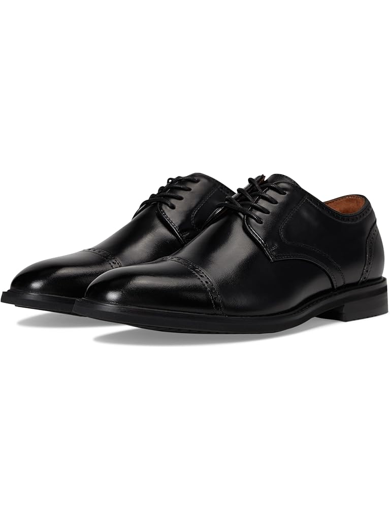 Black Stacy Adams Bailey Cap Toe Lace-Up