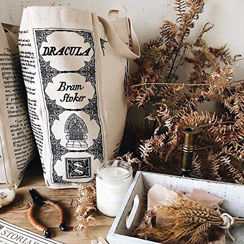 Bolso Tote Dracula de Storiarts en Algodón Hecho a Mano miniatura 4