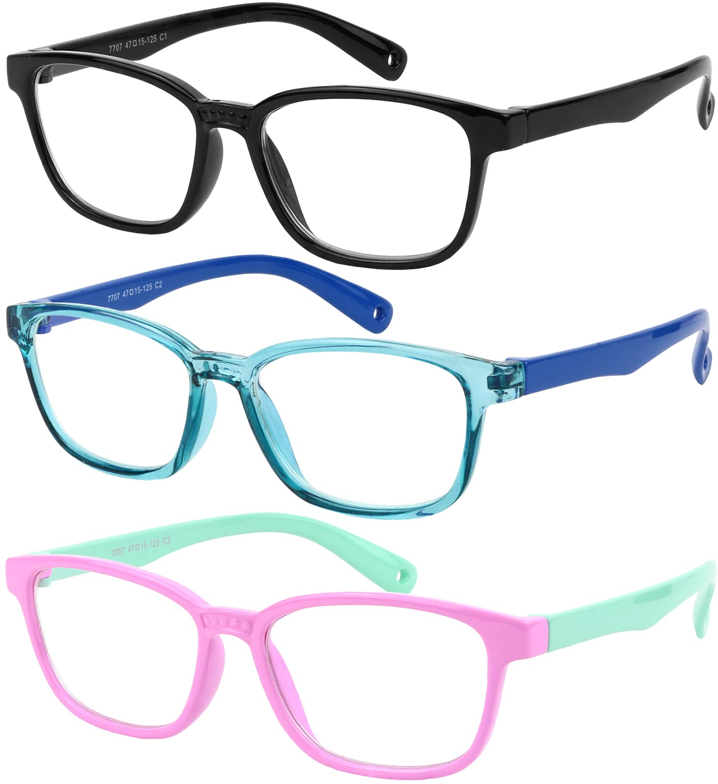 Yogo Vision Blue Light Blocking Glasses for Kids UV Protection Girls Boys Blue Light Glasses Anti Eyestrain