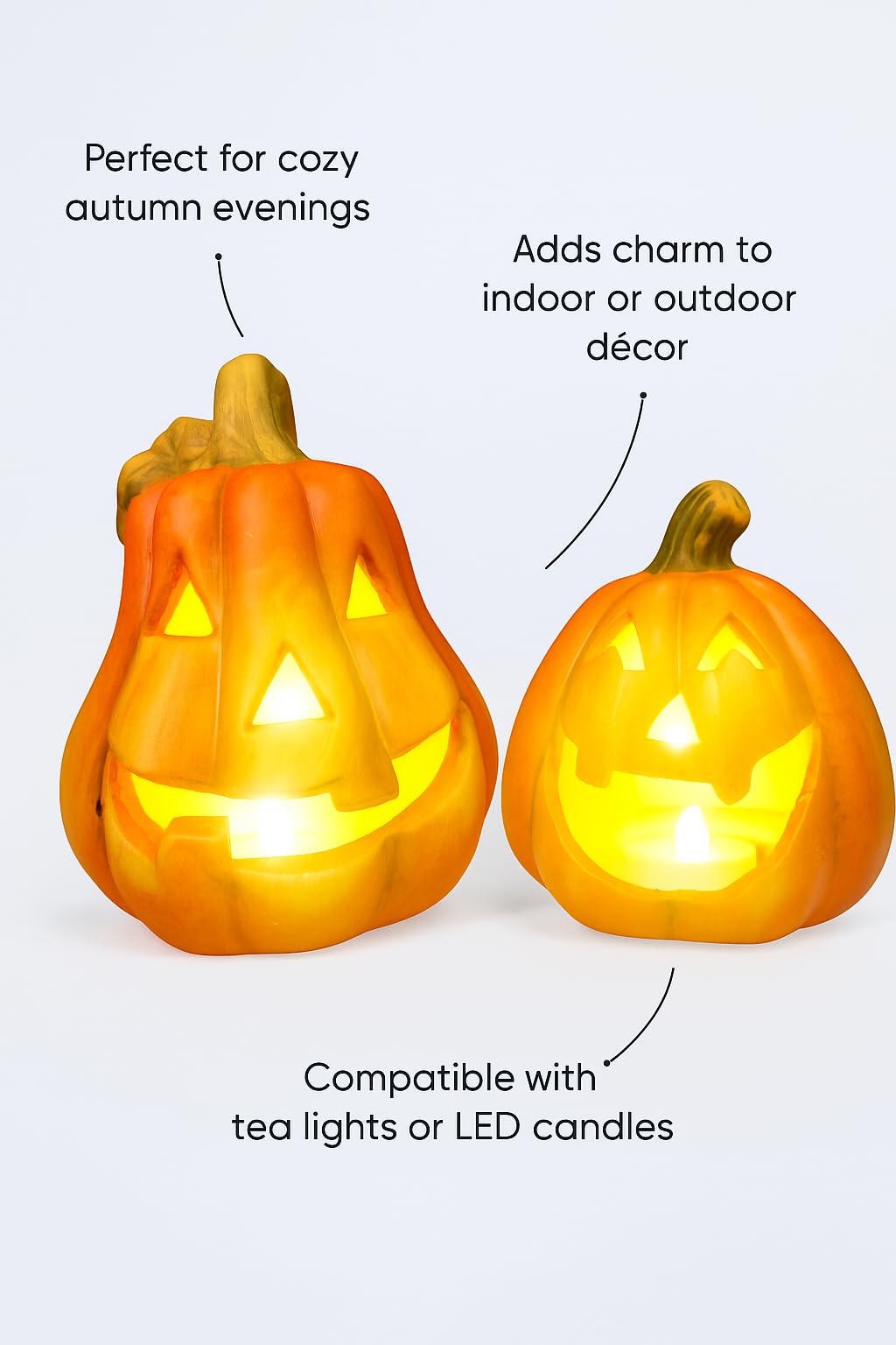 Décoration De Citrouille En Céramique – Parfaite Pour Halloween Et L’automne !