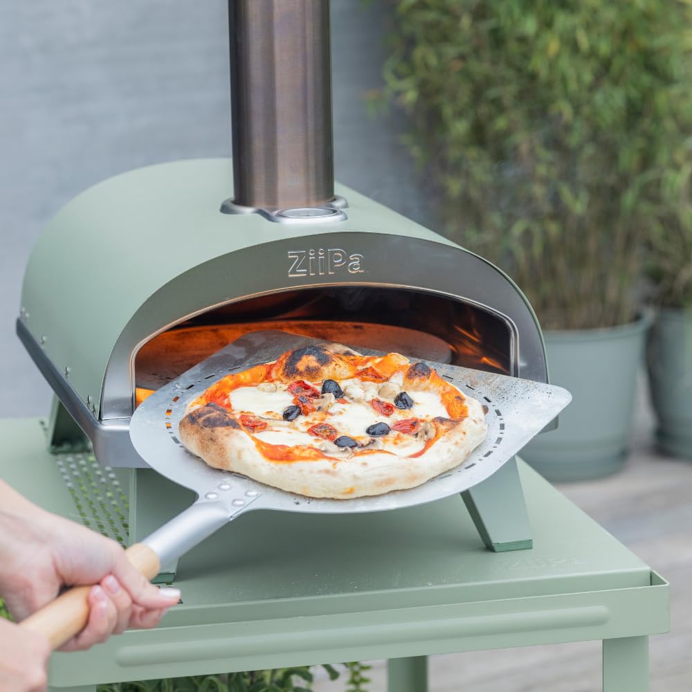 ZiiPa • Geperforeerde pizzaschep voor oven • Hoge kwaliteit • Licht en