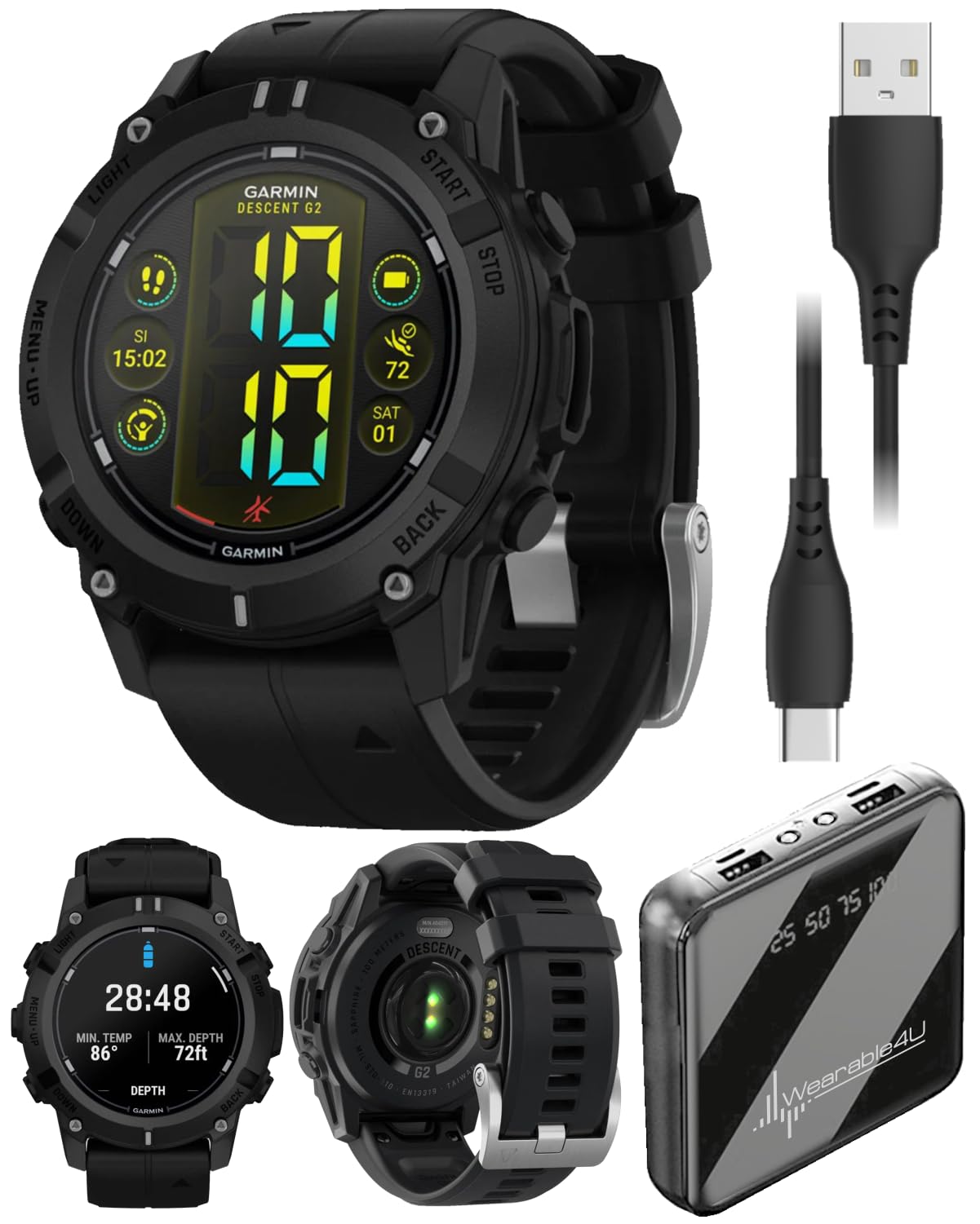 Amazon.com: Wearable4U Garmin Descent G2 Watch-Style Dive