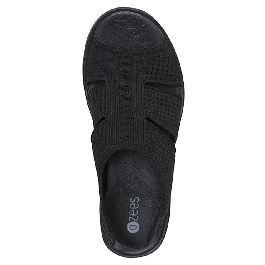 洋書 A Double Singleness Amazon.com | BZees Womens Double Up Sandal Black Knit 6 M