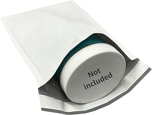 Miniatura 6 de Sobres acolchados de burbujas de polietileno (50 unidades, 1-7.25 x 11 pulgadas) paquete y envío - autosellado estándar industrial producto de envío