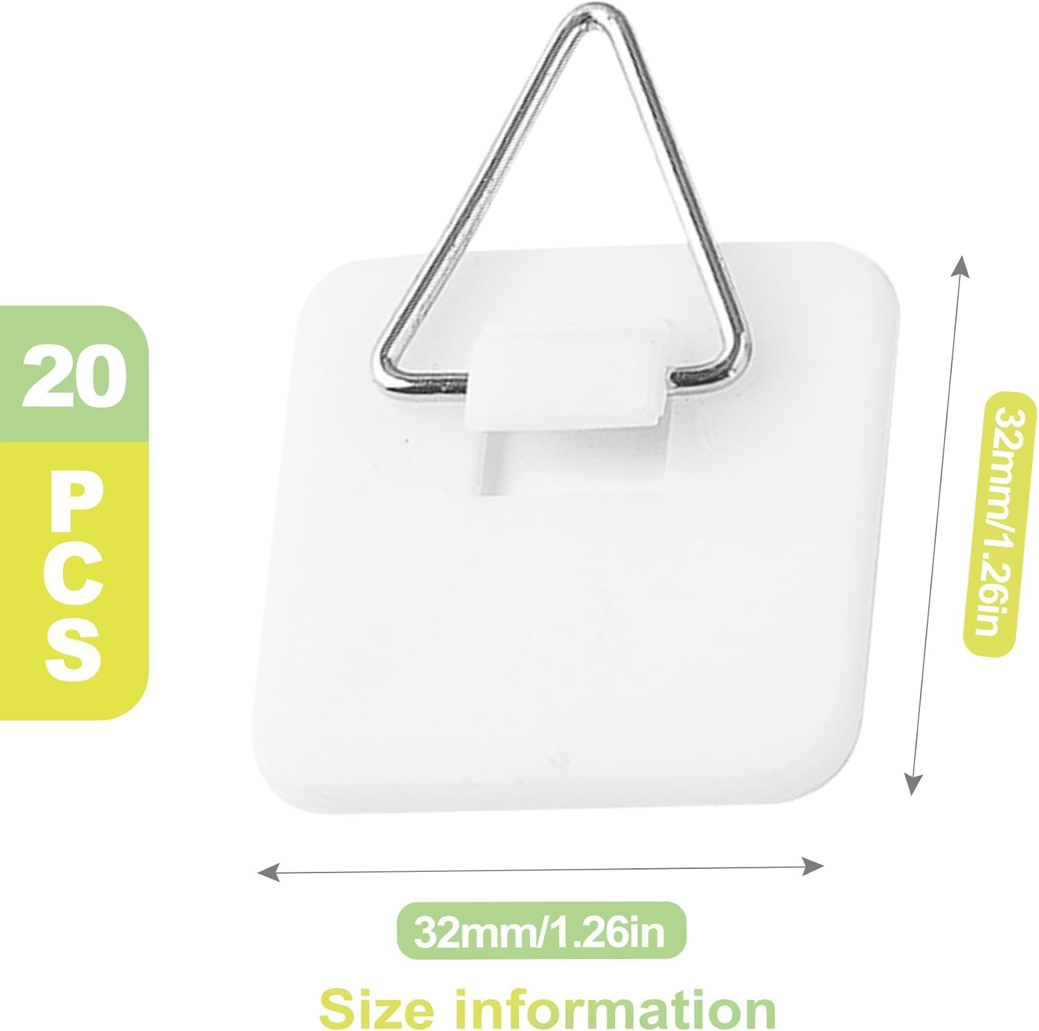 20 PCS Invisible Adhesive Plate Hangers – Strong Wall Mount Holders for 8–10 Inch Decorative Plates, China Dish Display Tabs for Home Decor and Art Organization
