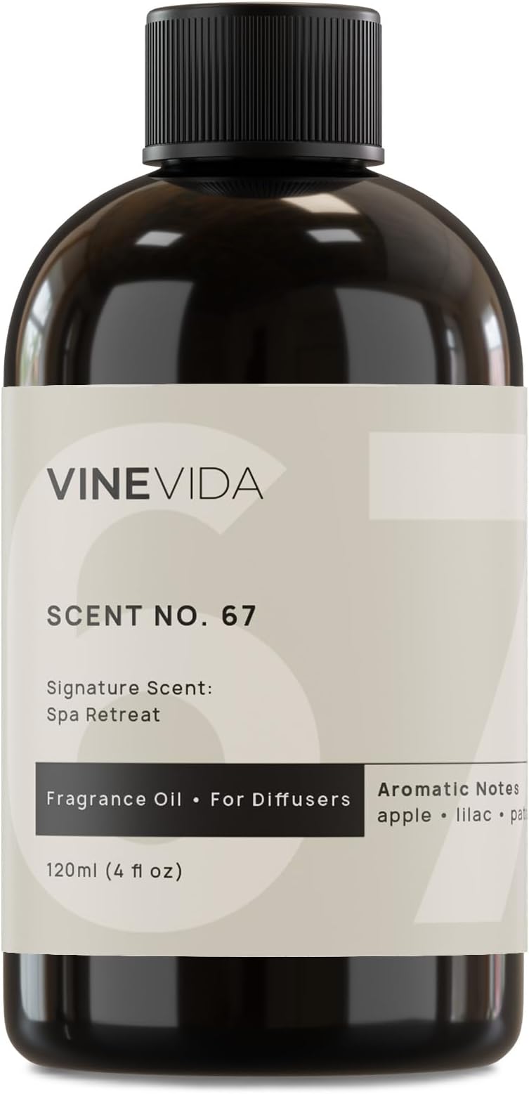 VINEVIDASpa Retreat Fragrance Oil for Cold Air Diffusers - 4 Fl Oz - Essential Oils for Diffuser Oil Refill & Air Freshener Room Spray