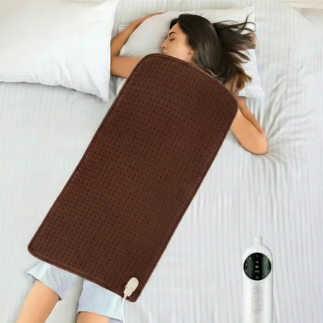 Full Back Heating Pad,20x40 Extra Large Heating Pad for Back Pain Relief,with 10 Temperature Controllers & 3 Auto-Off Timers,Dry/Moist Heat Therapy