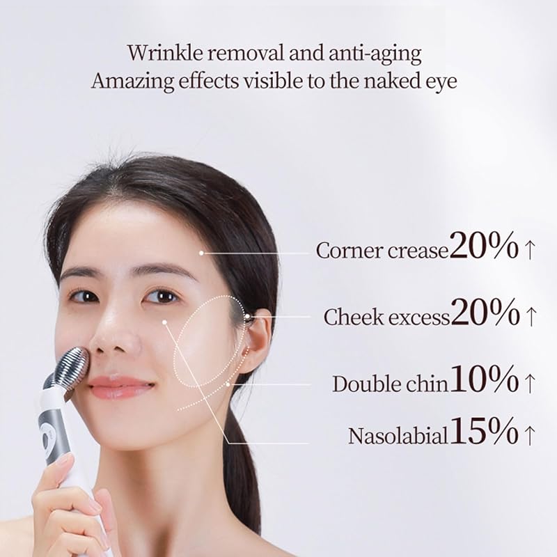 ScriMemo 3D Gua Sha Arcmasszázs Mikroárammal, V-alakú Arclifting Eszköz Ránctalanításhoz