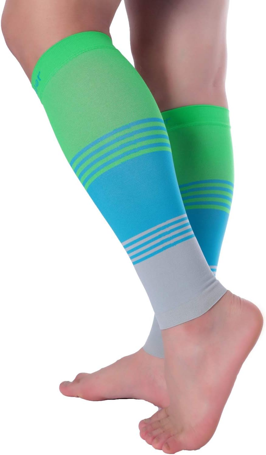 Doc Miller Calf Compression Sleeve for Women & Men, Footless 20-30mmHg Support for Shin Splints, Varicose Veins, Nurses, Running, Leg Pain Relief, 1 Pair - Image 9