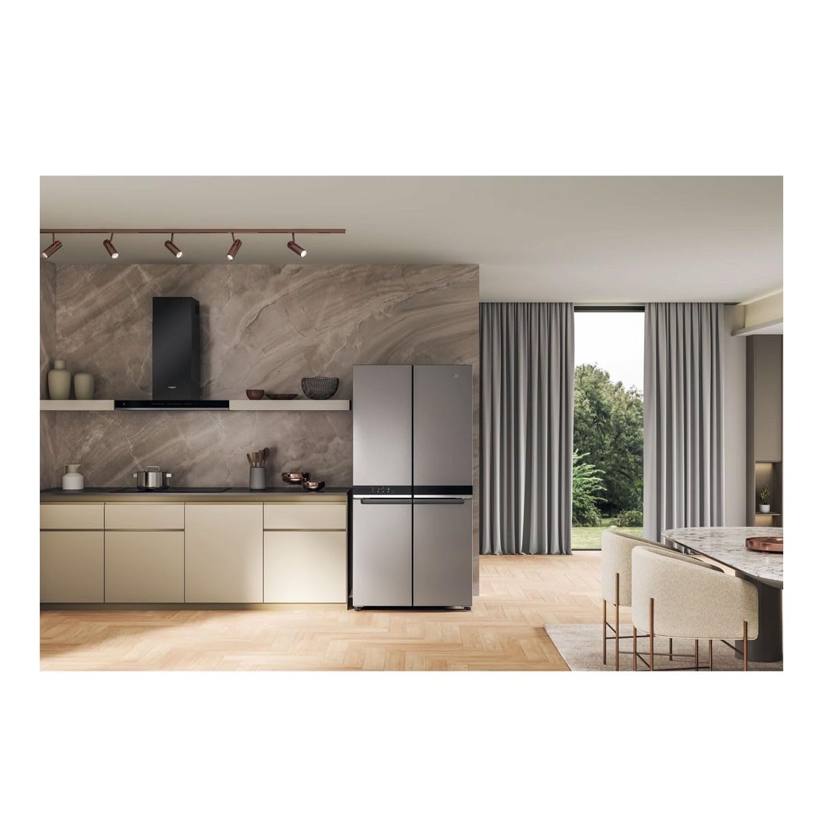 Whirlpool Frigorífico Americano 594L - Acero Inoxidable - WQ9B3LEF