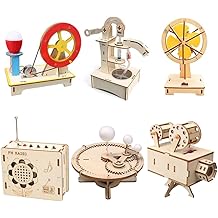 STEM Kits for Kids Age 8-10 10-12, Science Kit, Wood Arts and Craft Kits, Model Car Kit, Building Project Crafts, Creative Handmade DIY Tech Toys - Build &amp; Learn(Science Series)