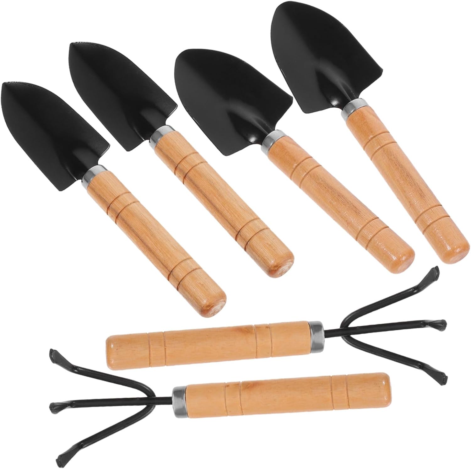 6pcs Mini Indoor Plant Tools Kit Trowel and Rake Set