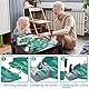 CHmiss Interaktives Tischfußballspiel mit 6 Fußbälle, Mini Tischkicker Desktop Spielzeug Tisch Fußball Kit, Innen 2-Spieler-Party-Tischkicker-Spielzeug-Geschenk für Kinder Erwachsene (6-Ball)