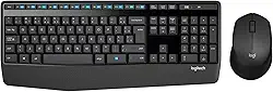 Combo Teclado e Mouse sem fio Logitech MK345 com Teclado com Apoio para as Mãos e Mouse Destro, Conexão USB, Pilhas Inclusas e Layout ABNT2