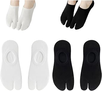 Flip Flop Tabi Socks Split 2 Toe No Show Low Cut Socks Cotton Big Toe Ankle Japanese Style Sock 2 Pairs