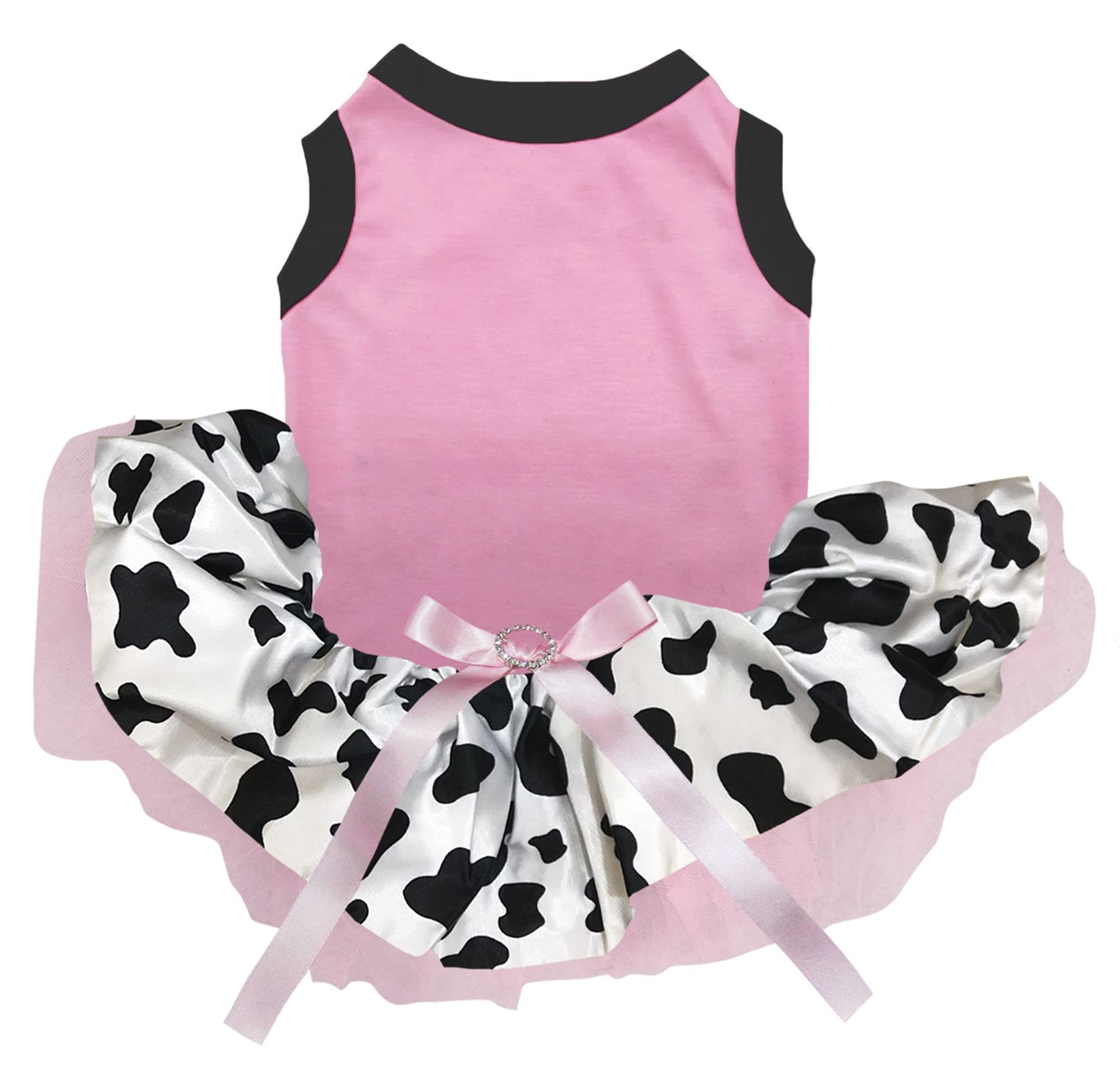 Robe pour chien motif vache rose XXL Doggie Style Store