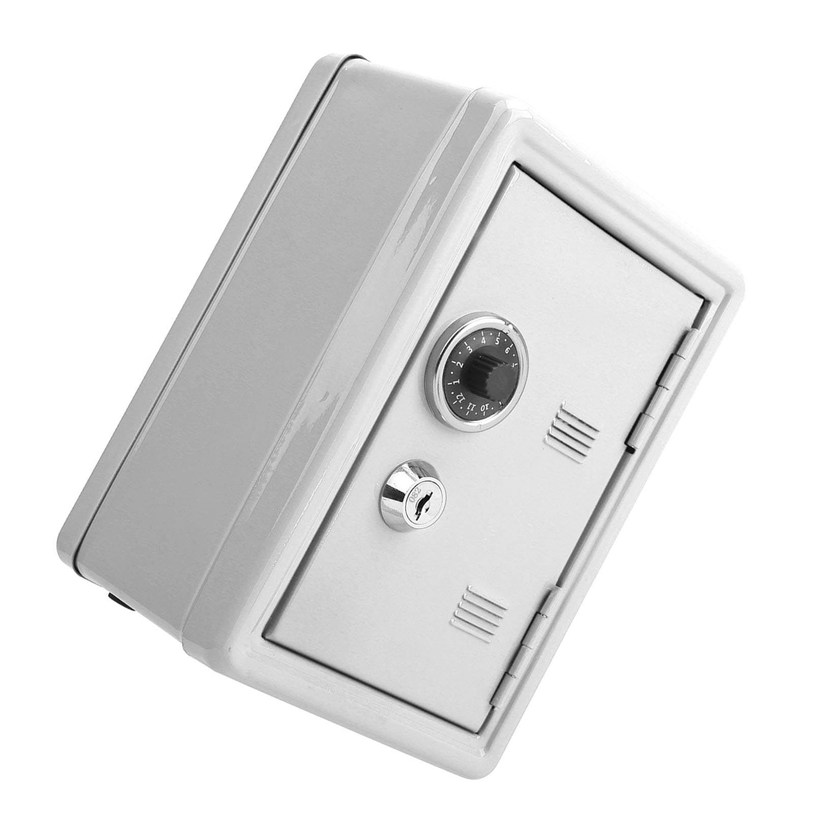 Mini Caja Fuerte De Metal Con Código Y Llave – Alcancía Con Ranura Para Monedas, Juego De Almacenamiento Para Niños