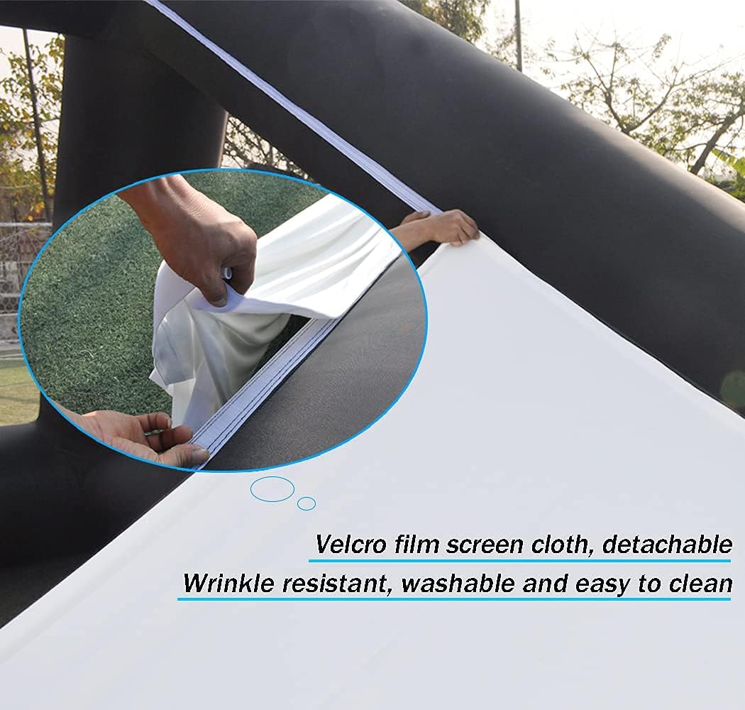 Review Product Inflatable Movie Screen Outdoor Projector Includes Blower for Holidays|Backyard|Party (33FT)