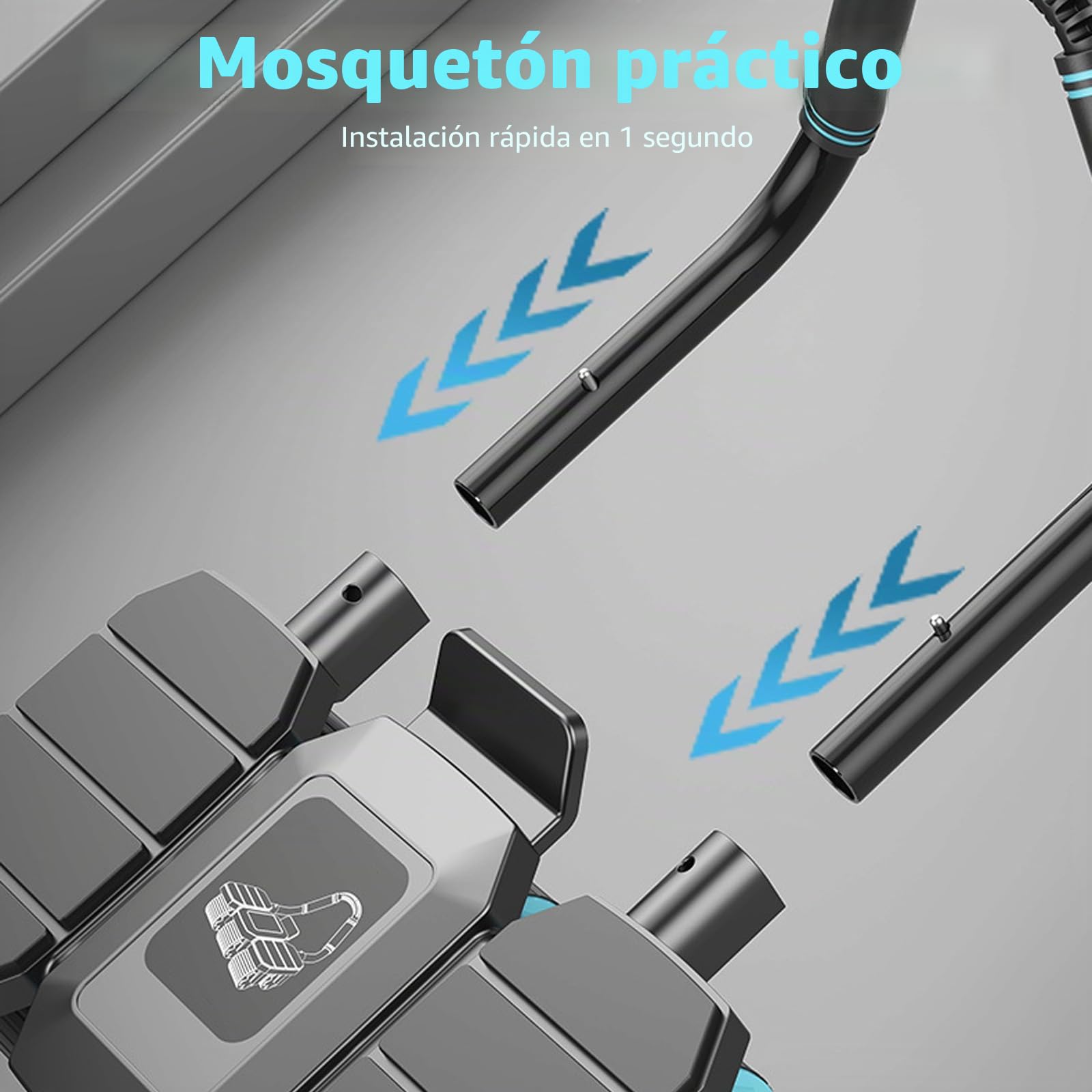Rodillo abdominal, entrenador de abdominales para el hogar, rodillo de rebote automático con 8 soportes para codos, rodillo de músculos abdominales con almohadillas de espuma para codos, capacidad
