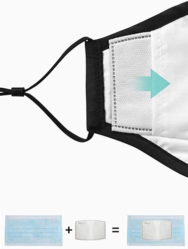 Miniatura 2 de Filtro de carbón activado PM2.5 para adultos, inserto de respiración de 5 capas, filtro protector reemplazable, papel de filtro antiempañamiento,