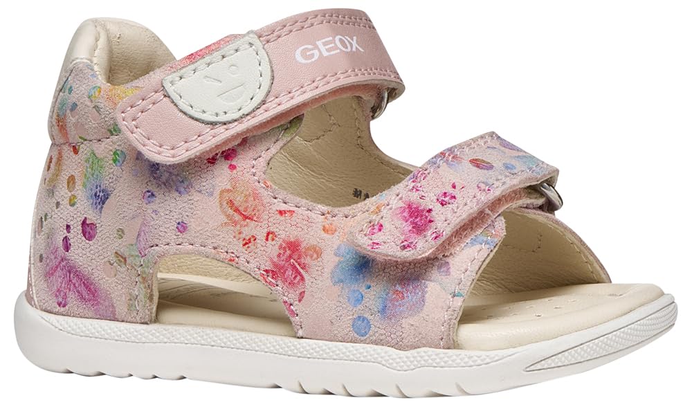 Geox Boy's Girl's B Sandal Macchia Gir, Lt Rose Multicolor, 7.5 UK Child