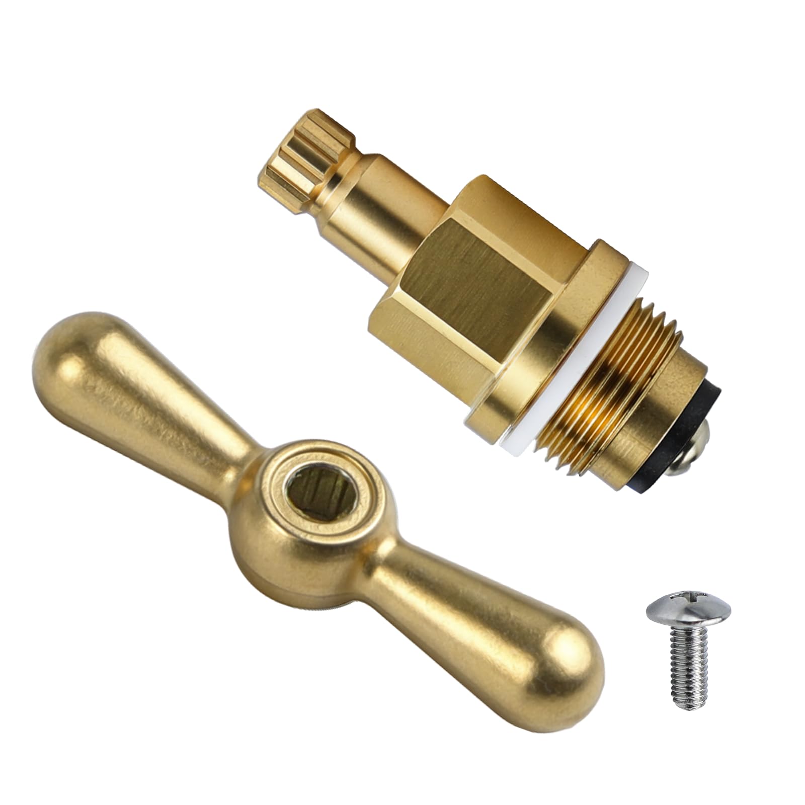 PP806 Lawn Faucet Hose Bibb Tee Handle Replacement 12 Broach Point Outside Faucet Hose Sillcock Tee Handle And PK1100 Fits for Arrowhead Brass Assy and One Piece Bonnet for Hose Bibs