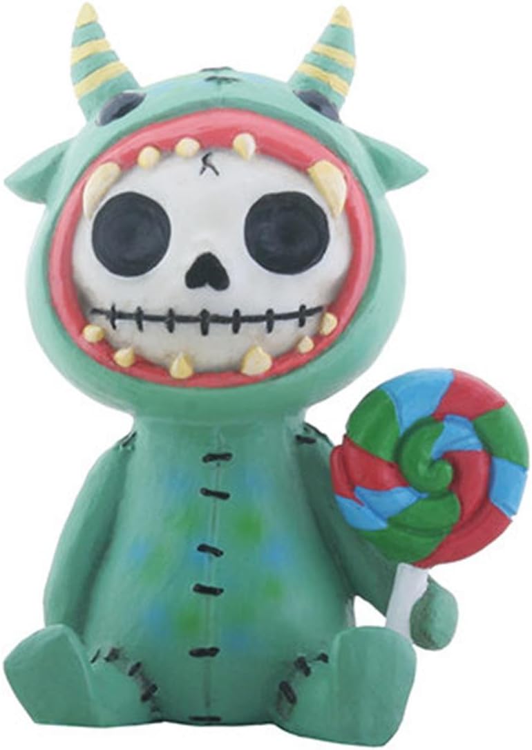 SUMMIT COLLECTION Furrybones Mogu Signature Skeleton in Underbedz Mogu Mogu Costume Holding a Lollipop