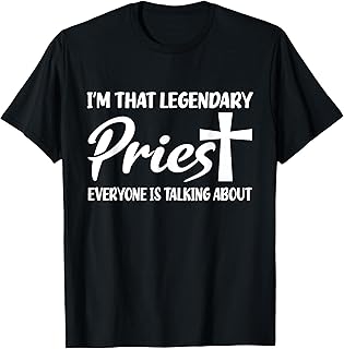 Funny Job Priest Worker Employee Profession Priests Title T-Shirt