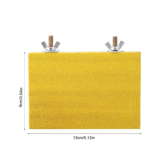Foto 4 de 8 de Plataforma para pájaros de madera natural, ideal para picotear y ejercitar patas