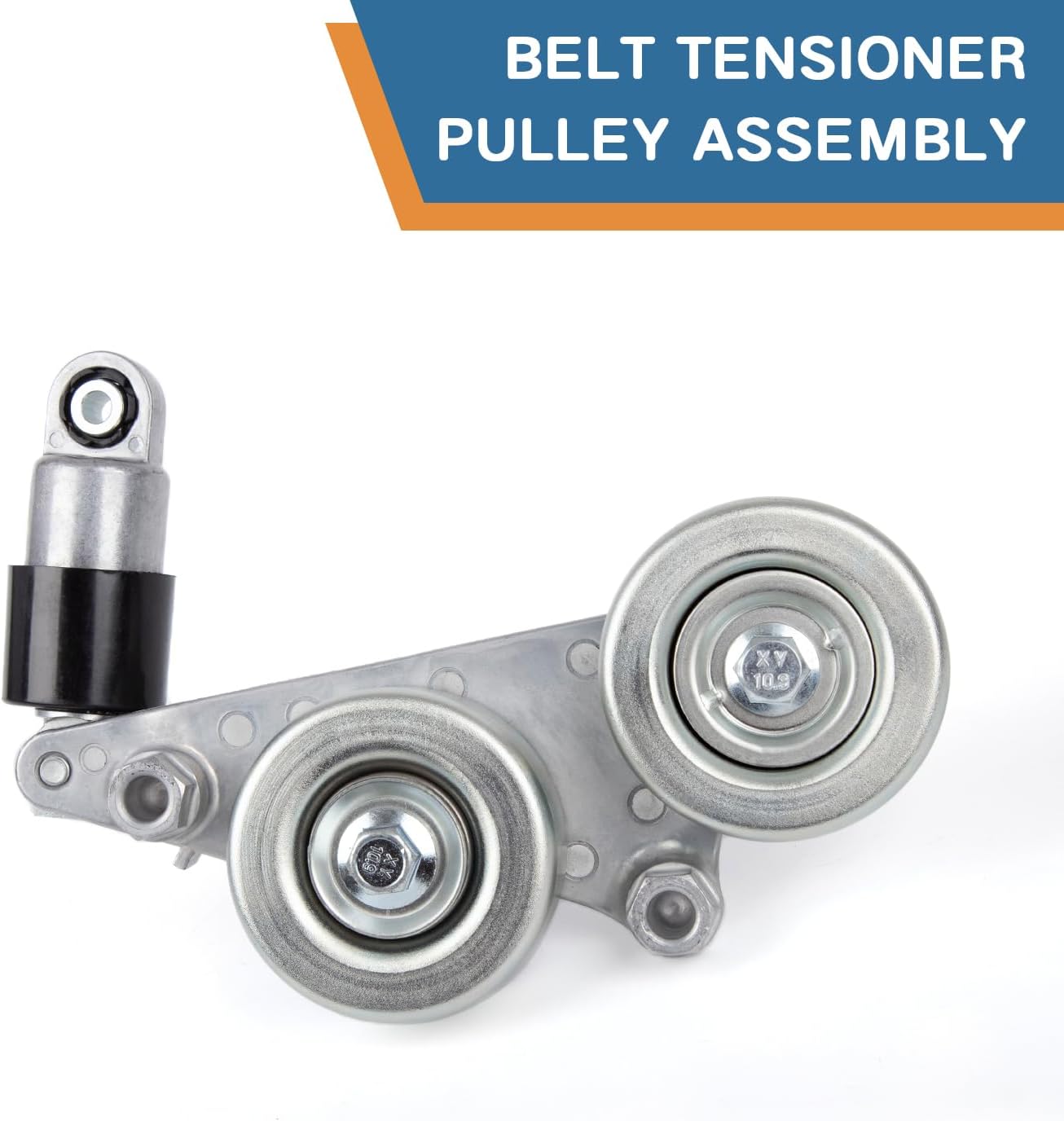39092 Drive Belt Tensioner Assembly with Pulley for Honda Pilot 2006-2011 Accord 2008-2010 Accord Crosstour 2010 Odyssey 2005-2010 3.5L V6 Replaces 31170R70A01 31170RKB005 49439 89390 419-310