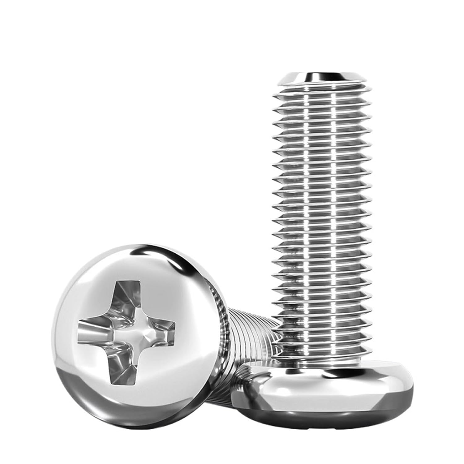 304 Screws Stainless Steel M4 Cross Recessed Pan Round Head Phillips Machine Bolts M4 x 4 5 6 100 130 150 180190 200160mm(M4x110mm 5pcs)