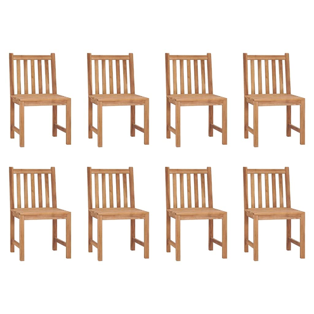 Generico Sedie da Giardino con Cuscini 8 pz in Legno Massello di Teak,Mobili da Giardino,Mobili e sedie da Giardino,Sedie da giardino-3073151