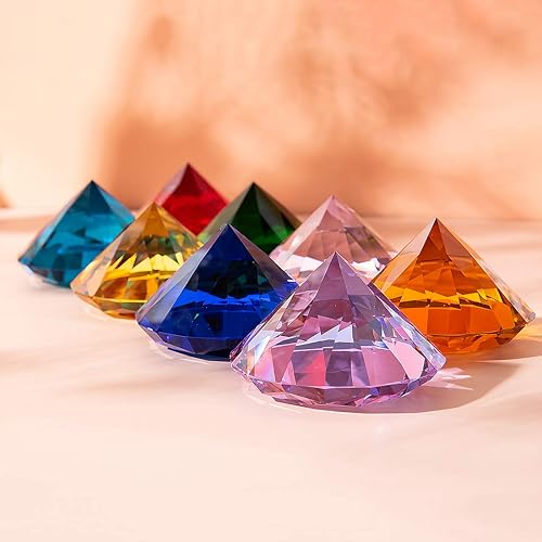 Miniatura 5 de LONGWIN - Joya de diamante de cristal, pisapapeles, decoración de boda, centro de mesa, decoración para el hogar