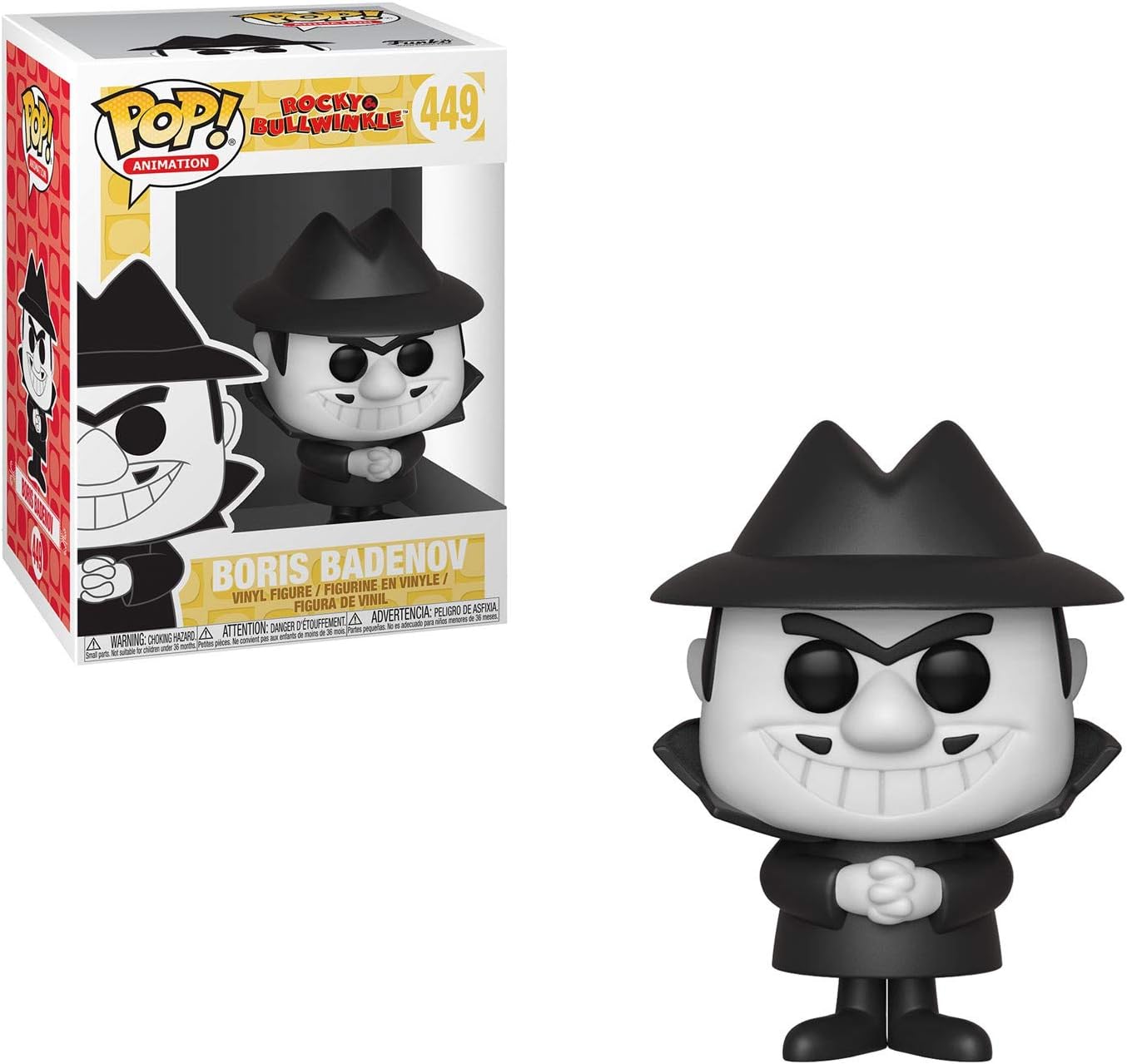Funko Pop Animation: Rocky&Bullwinkle Boris Collectible Figure, Multicolor