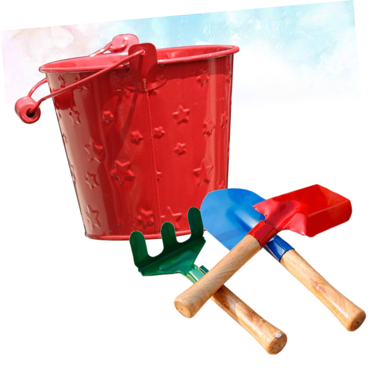 BESPORTBLE 2 Ensembles 3 Pièces Pelle De Jardin Pratique Mini Râteau De Jardin Mini-Jouets pour Enfants Pelle De Jardinage pour Enfants Mini Outil De Jardin Mini-kit Trousse Enfant