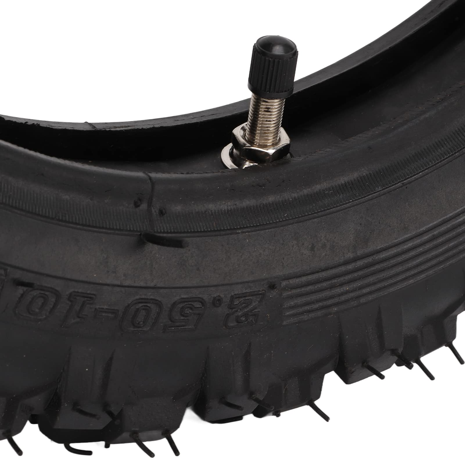2,50-10 Zoll Reifen und Schlauch, Stoßdämpfender Reifen- und Schlauchersatz Hohe Belastung für DIY-Modifikation Ersatz für CRF50 Dirt Bike