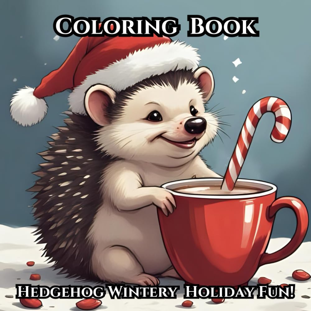 Hedgehog Wintery Fun: Holiday Fun: Have fun with Hedgehog and Friends (Hedgehog coloring books)