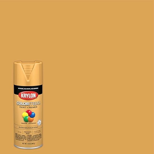 Vista 335 de Krylon - Pintura y primer en aerosol COLORmaxx K05511007, 12 onzas, rojo cereza brillante Cherry Red
