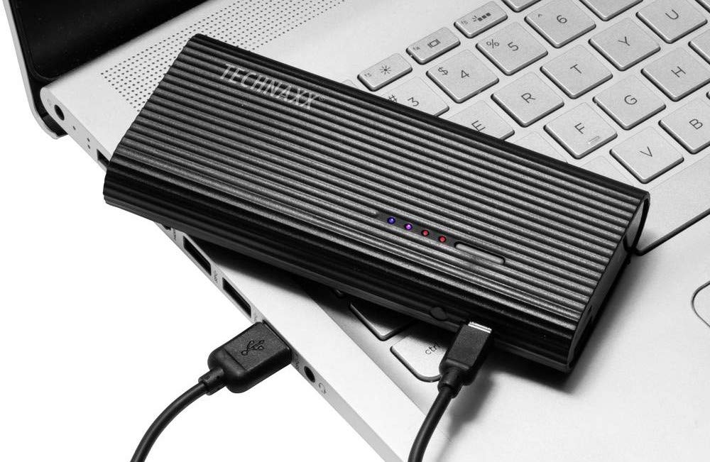 Technaxx Power Bank 6000mAh mit Full HD-Kamera TX-92, Powerbank mit Überwachungs- und Spionkamera