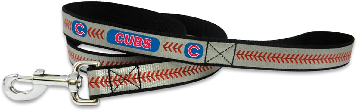 MLB Chicago Cubs Baseball Pet Leash, Reflective, Small