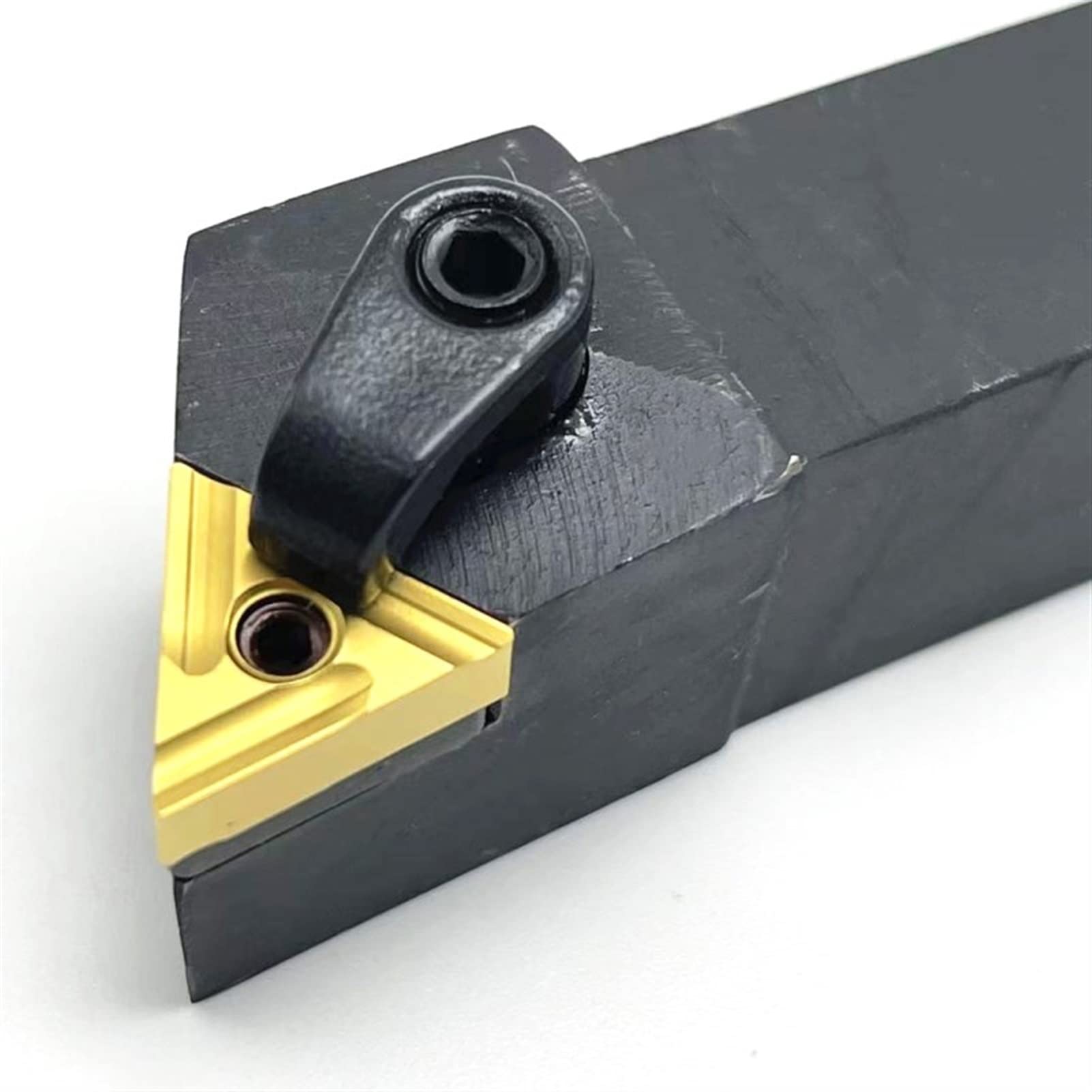Cuchillas de torneado CNC, 1 portaherramientas de torneado externo + 10 herramientas de torneado TNMG de metal con hoja de carburo(Mtjnr1616h16,No insert)