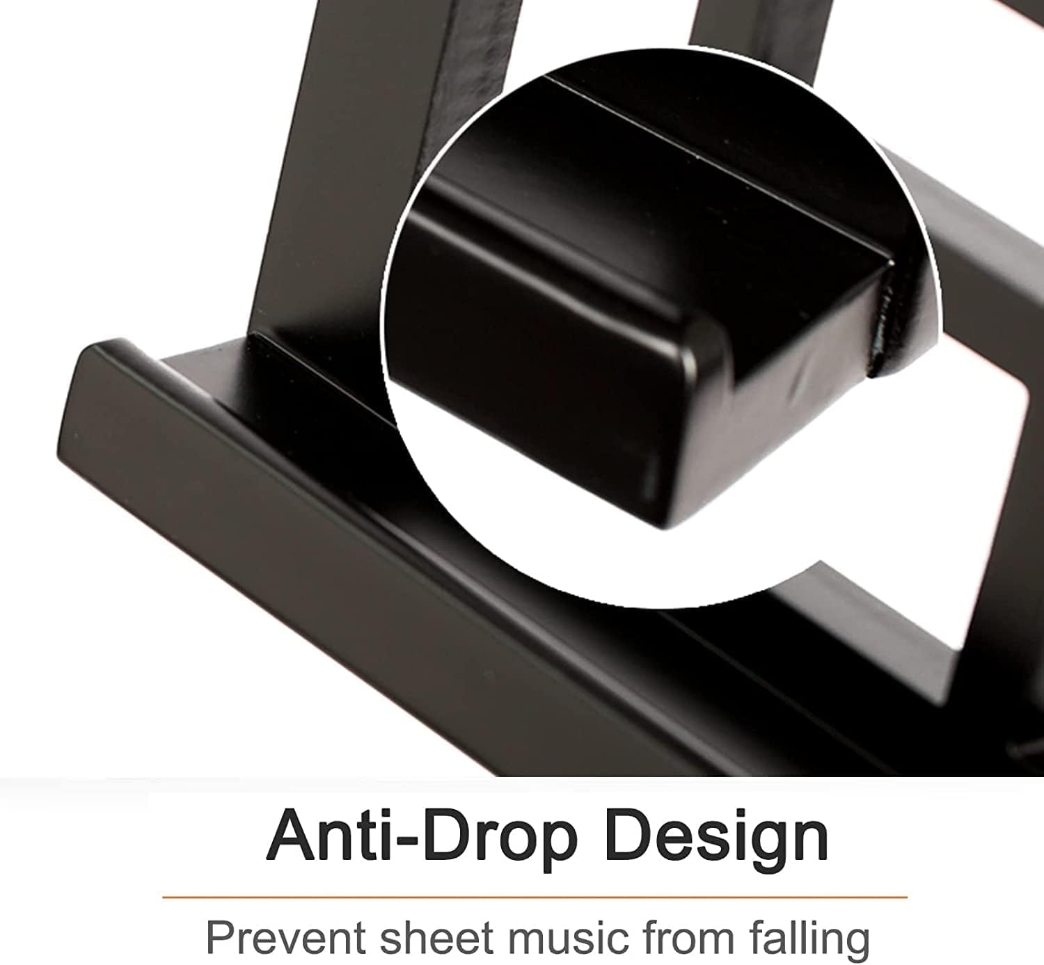 Atril para Libros, Atril para partituras, Atril de Madera Resistente, Atril portátil para partituras, para Uso en Estudios domésticos, conciertos, estantería (Negro)
