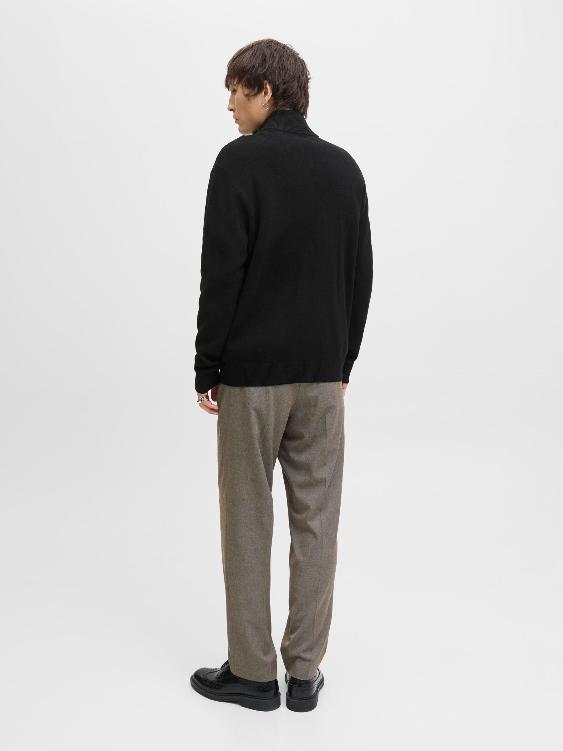 JACK & JONES Jjeperfect Knit Hybrid Cardigan Sn, czarny, XL