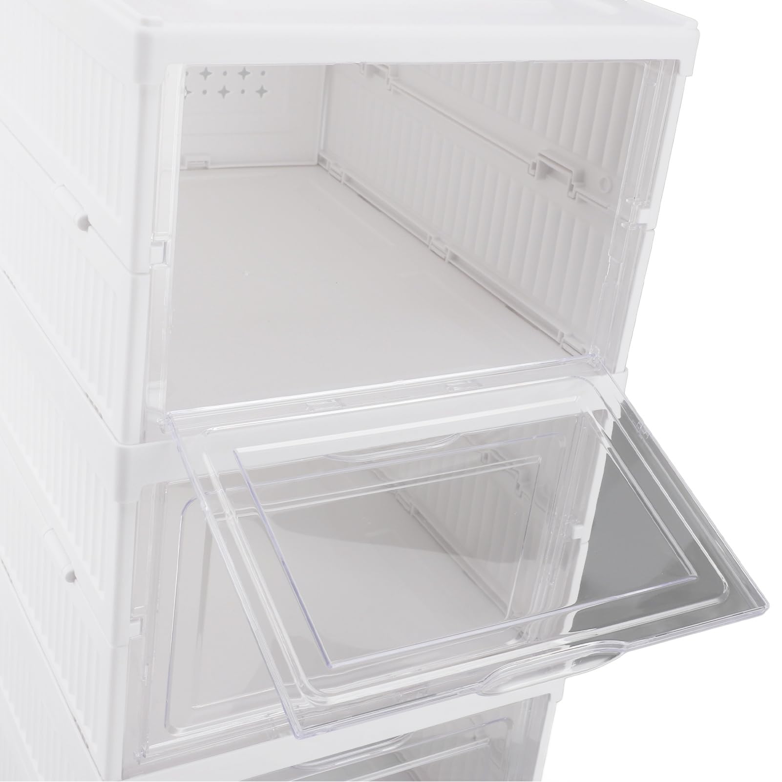 Scatola Portascarpe Contenitore Impilabile in Plastica